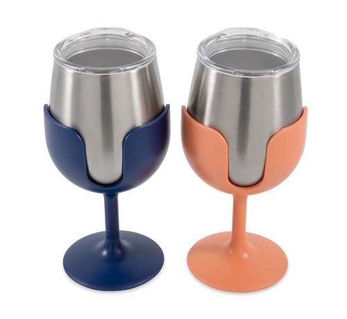Camco 51917 wine tumbler - camco, 2-pk